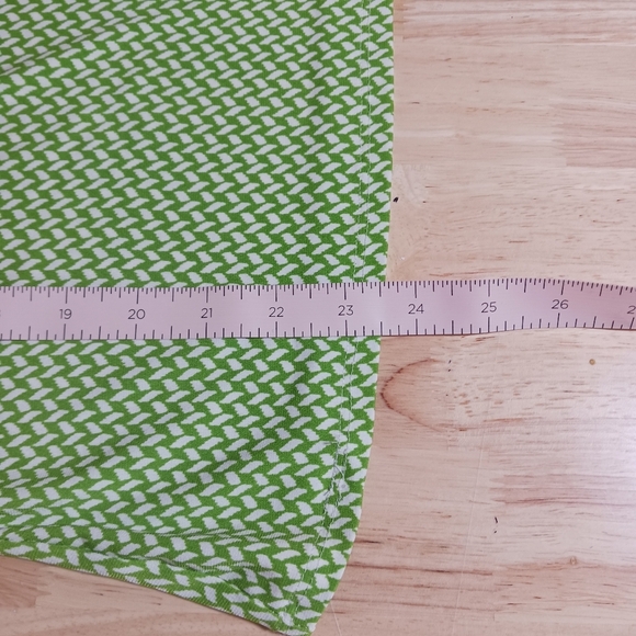 NWT Tahari Arthure S Levine Green Geometric Cowl Neck Size Large - Picture 7 of 7